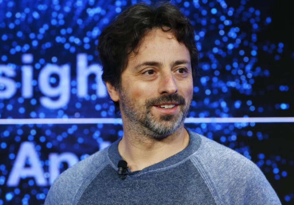 This image is used to visually represent Sergey Brin, the co-founder of Google, in an article about his net worth, career, investments, and business success.